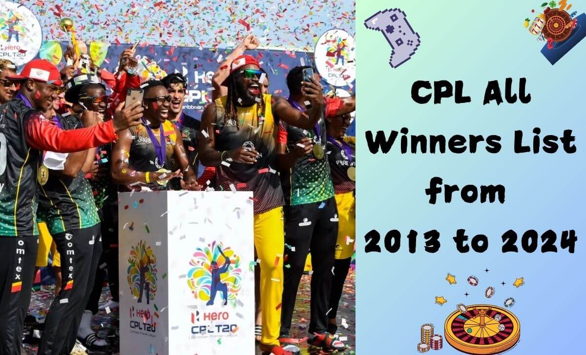 A table displaying the champions of each CPL season